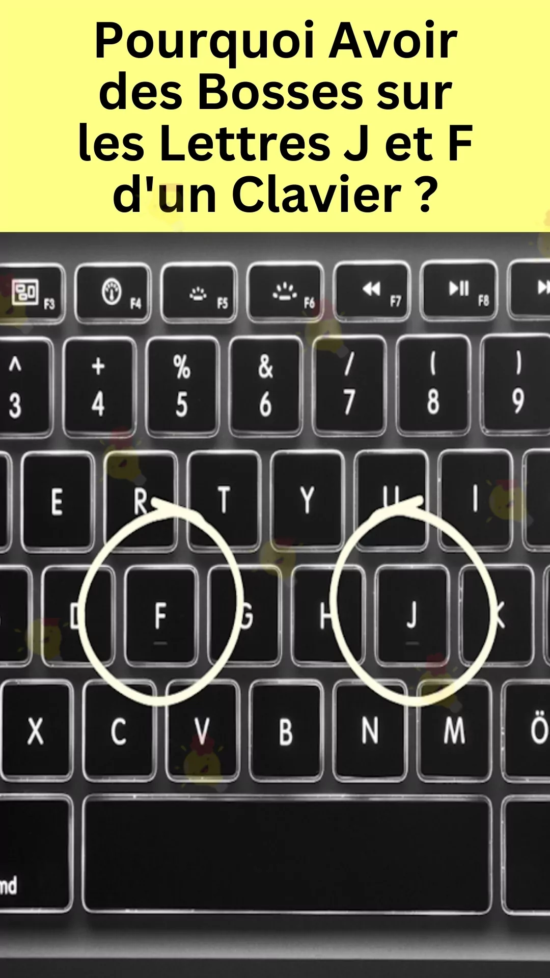 Signification et intérêt des bosses sur les touches F et J